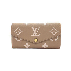 Louis Vuitton Bicolor Monogram Empreinte Portefeuille Sarah NM Bi fold Long